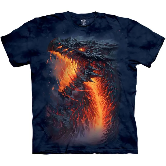 Liquid Blue TShirt Men Lavaborn Classic Cotton TShirt