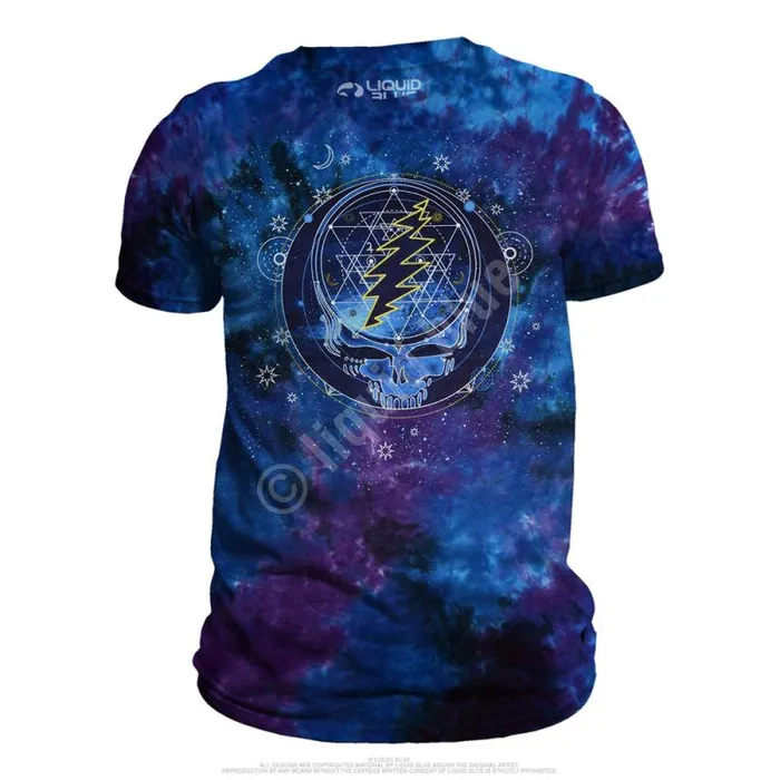 Liquid Blue TShirt Men Mystical Stealie TieDye TShirt
