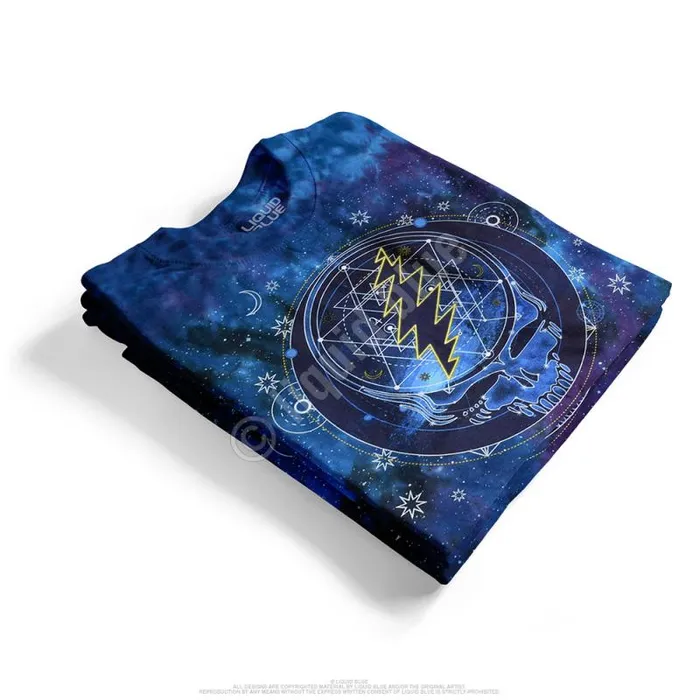 Liquid Blue TShirt Men Mystical Stealie TieDye TShirt
