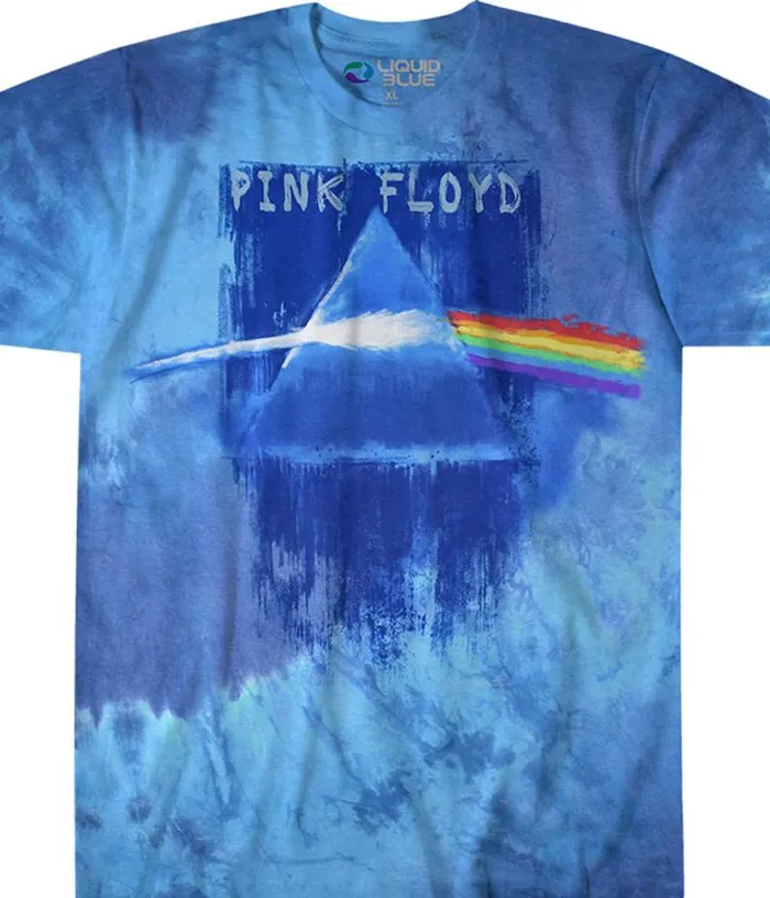 Liquid Blue TShirt Men Prism Paint TieDye TShirt