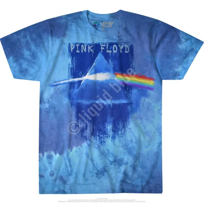 Liquid Blue TShirt Men Prism Paint TieDye TShirt