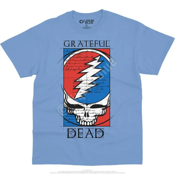 Liquid Blue TShirt Men Steal Your Blueprint TShirt