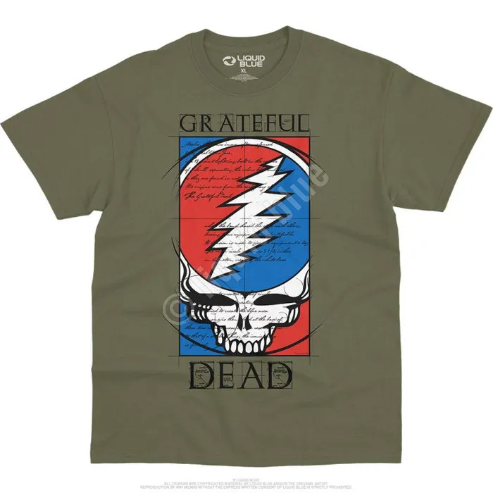 Liquid Blue TShirt Men Steal Your Blueprint TShirt