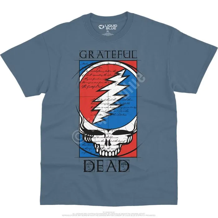 Liquid Blue TShirt Men Steal Your Blueprint TShirt