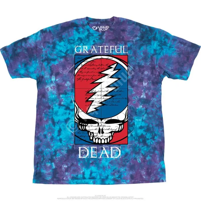 Liquid Blue TShirt Men Steal Your Blueprint TShirt