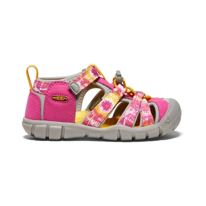 Little Kids039 Yellow Print Water Sandals 8211 Seacamp II CNX Kids KEEN Playground