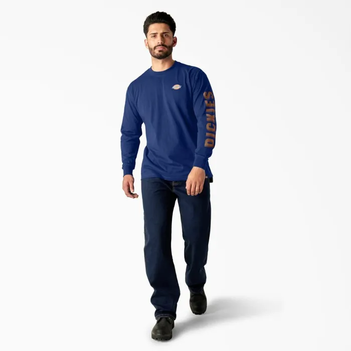 Long Sleeve Workwear Graphic TShirt Surf Blue Surf Blue fl Men Dickies TShirts Long Sleeve Workwear Graphic TShirt Surf Blue Surf Blue fl Men Dickies TShirts