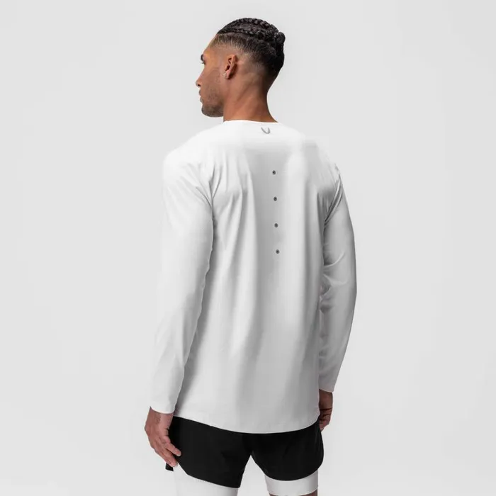 Long Sleeves Men ASRV NanoMesh Training Long Sleeve White 034space Bracket034
