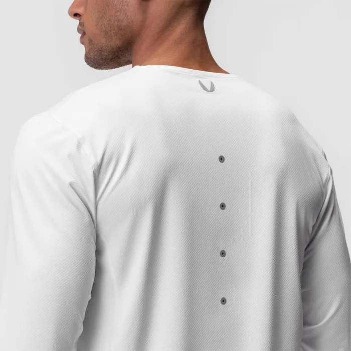 Long Sleeves Men ASRV NanoMesh Training Long Sleeve White 034space Bracket034