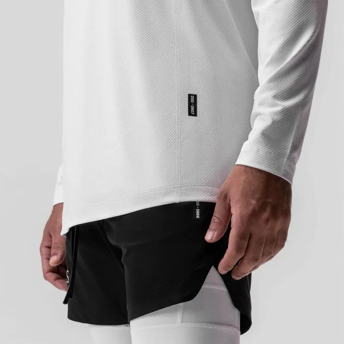 Long Sleeves Men ASRV NanoMesh Training Long Sleeve White 034space Bracket034