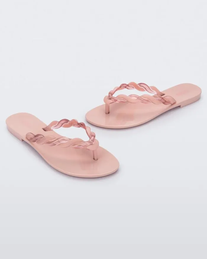 Louise Flip Flop Pinkpinkmetallic Women Melissa Flip Flops