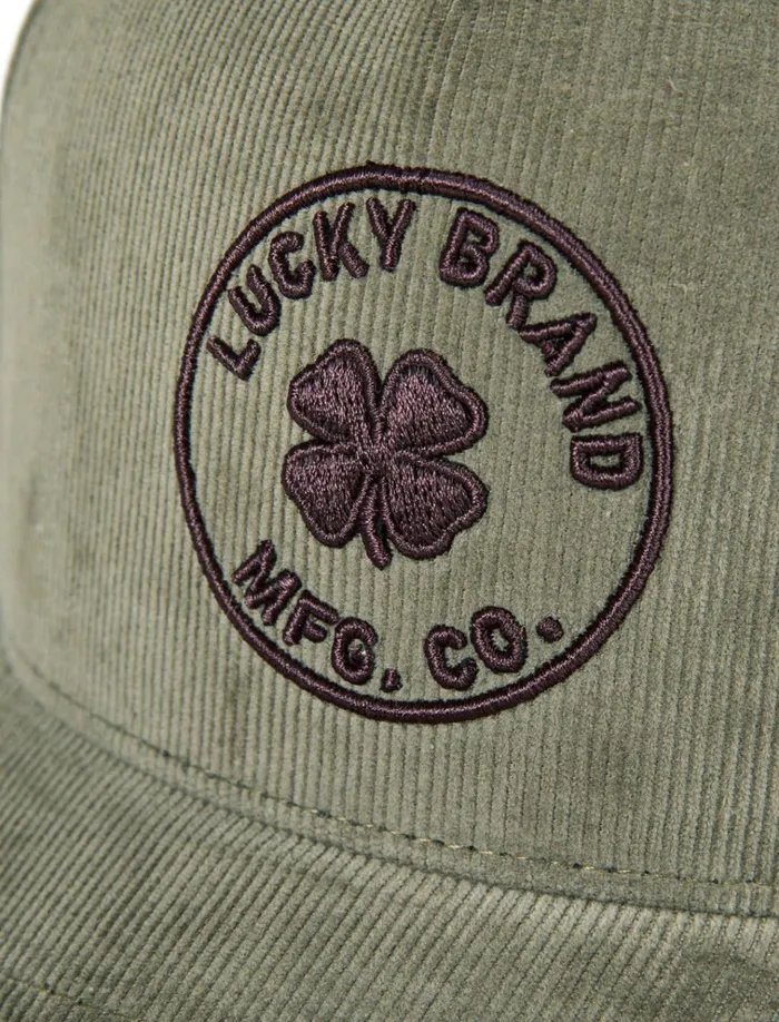 Lucky Mfg Co Emb Cord Hat Bright Green Men Lucky Brand Hats