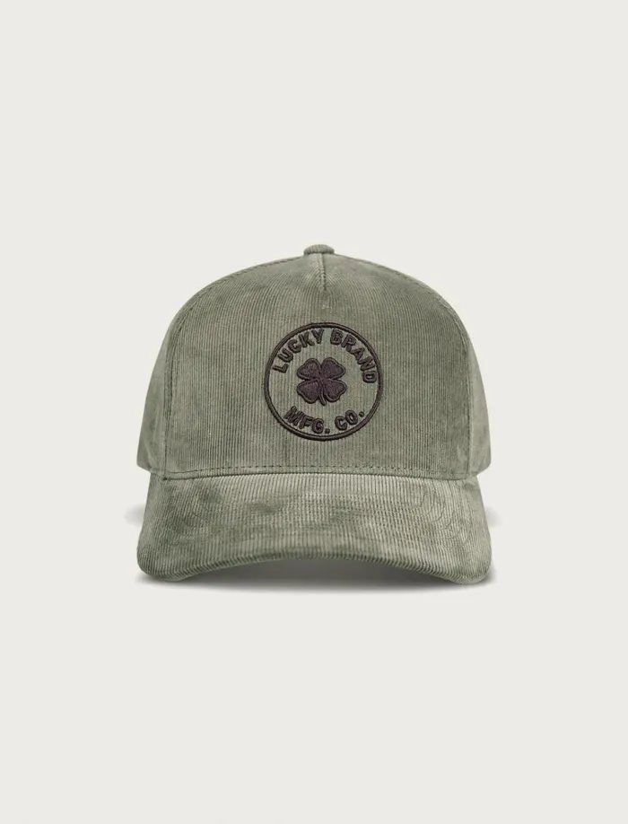 Lucky Mfg Co Emb Cord Hat Bright Green Men Lucky Brand Hats