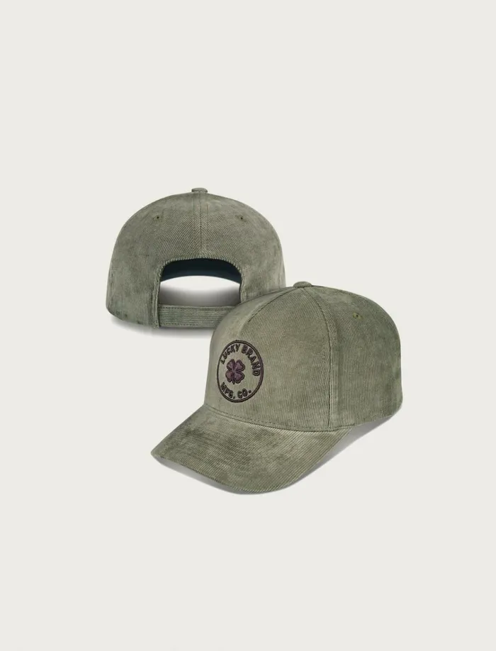 Lucky Mfg Co Emb Cord Hat Bright Green Men Lucky Brand Hats