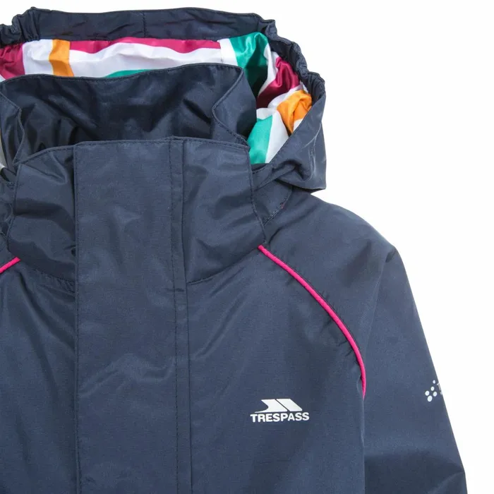 Lunaria Girls039 Waterproof Jacket Navy Kids Trespass Waterproof Jackets