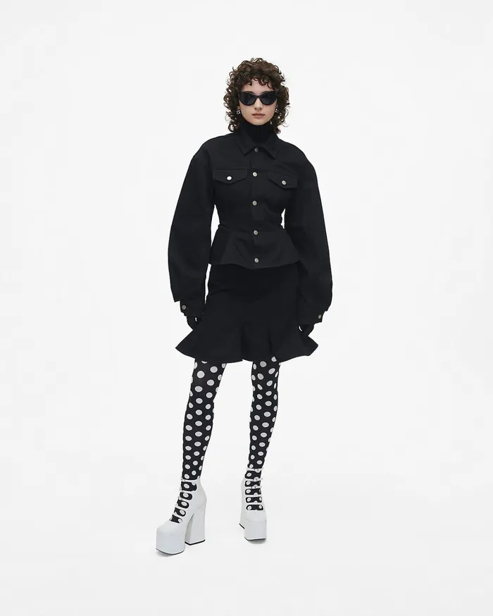 Marc Jacobs Boots Women The Croc Embossed Kiki Ankle Boot Cotton White