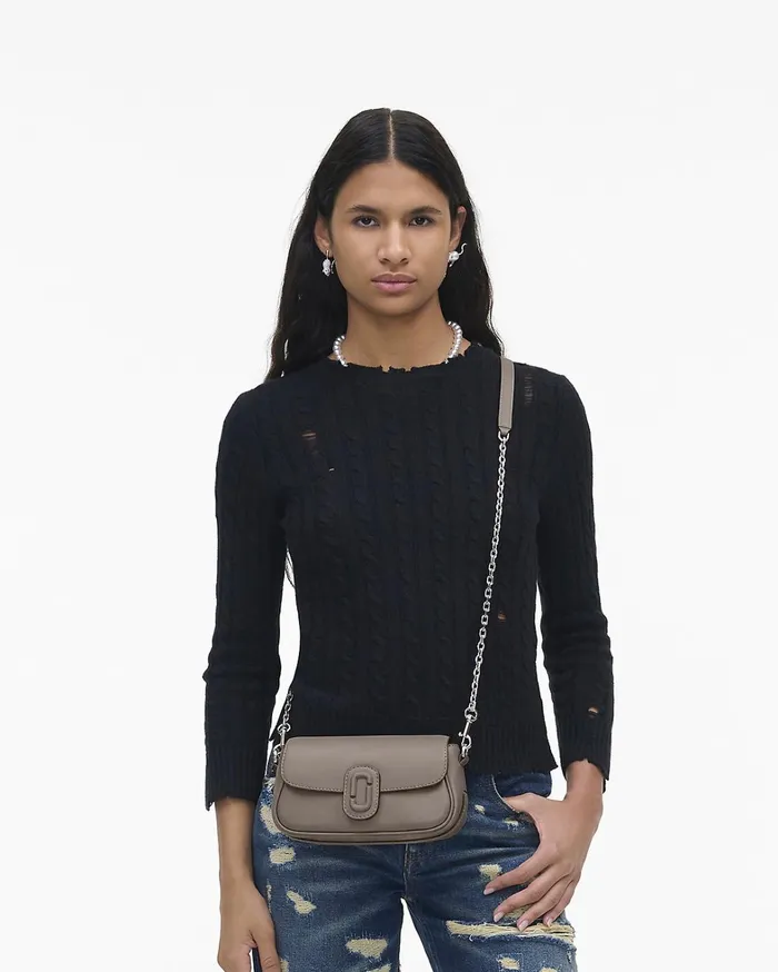 Marc Jacobs Crossbody Bags Women The Clover Shoulder Bag Cement
