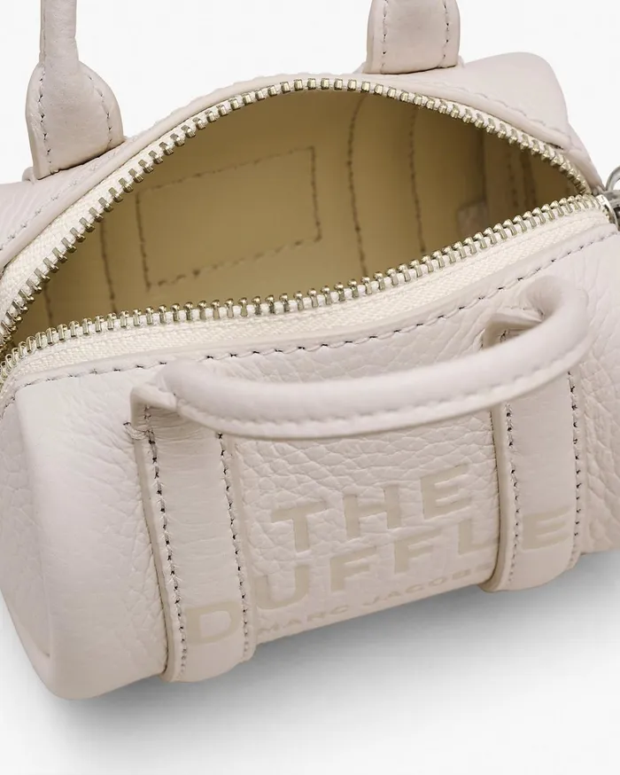 Marc Jacobs Crossbody Bags Women The Leather Nano Duffle Crossbody Cottonsilver
