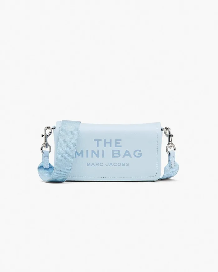 Marc Jacobs Mini Bags Women The Leather Mini Bag Cloud Blue