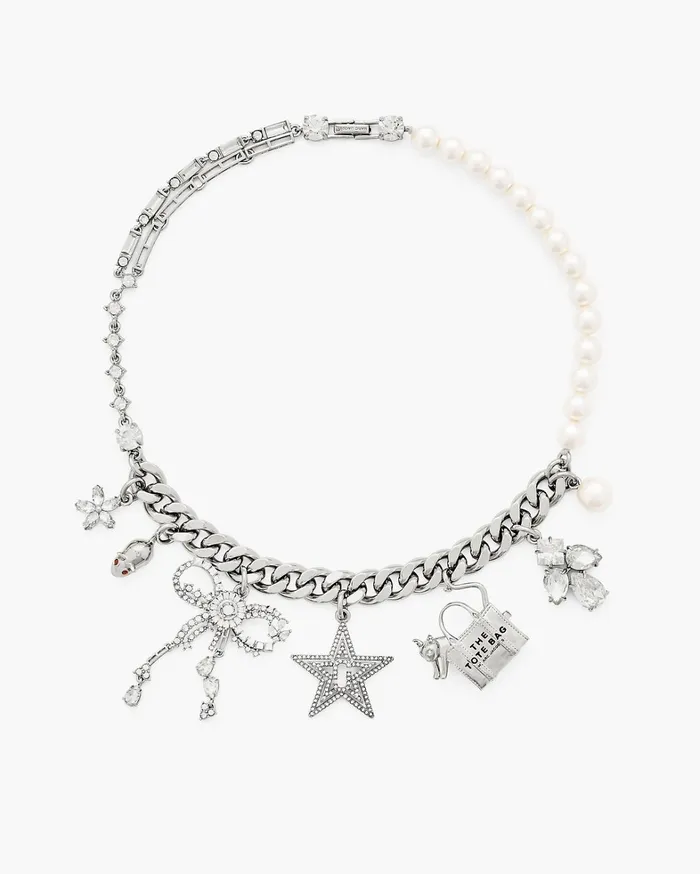 Marc Jacobs Necklaces Women Cats Out Of The Bag Charm Necklace Silver