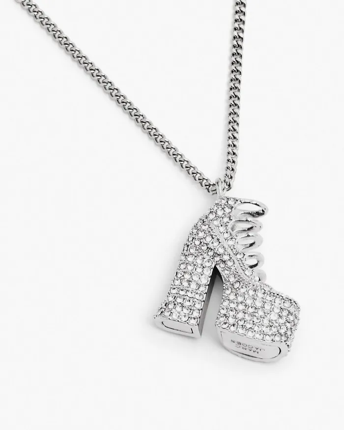 Marc Jacobs Necklaces Women The Pave Kiki Boot Necklace Silvercrystal