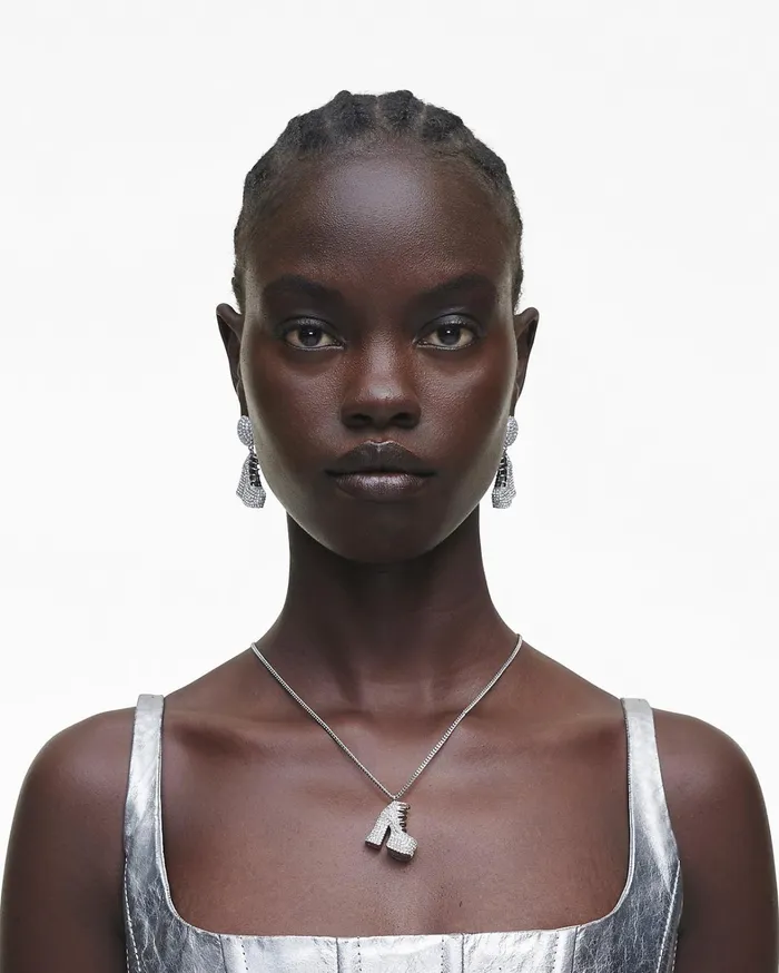 Marc Jacobs Necklaces Women The Pave Kiki Boot Necklace Silvercrystal