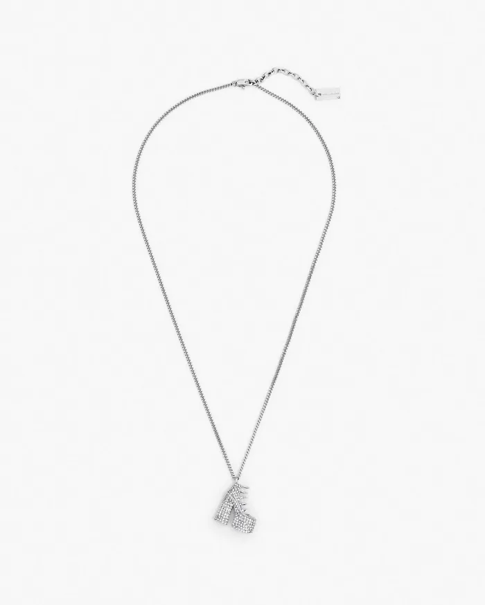 Marc Jacobs Necklaces Women The Pave Kiki Boot Necklace Silvercrystal