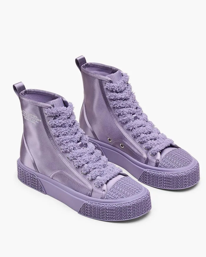 Marc Jacobs Sneakers Women The High Top Satin Sneaker Lilac