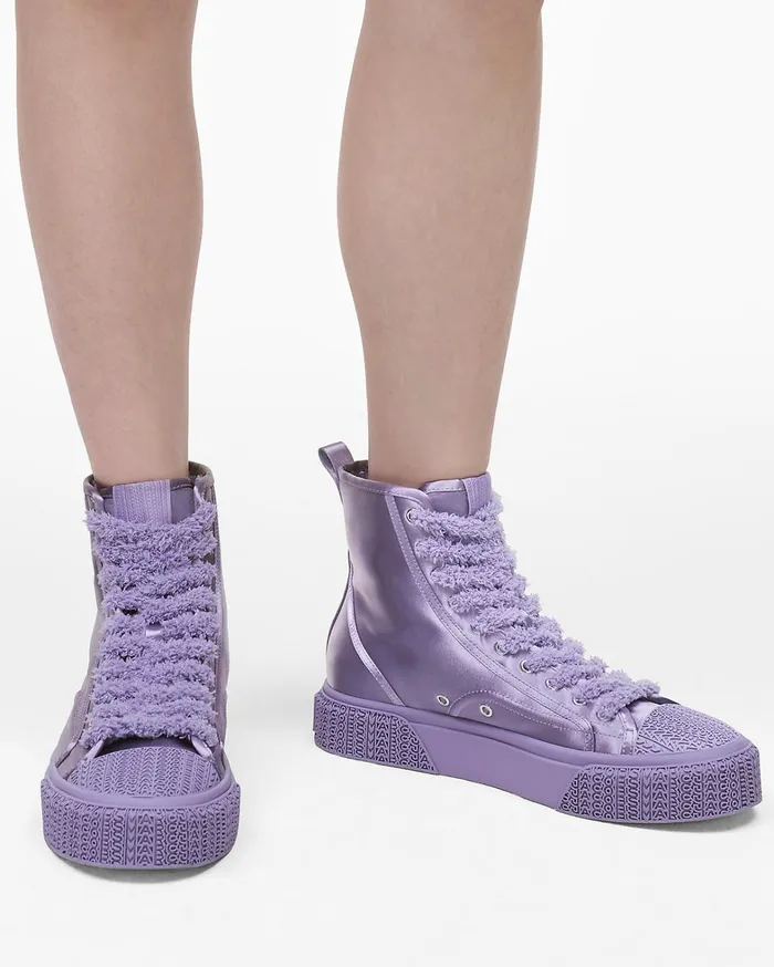 Marc Jacobs Sneakers Women The High Top Satin Sneaker Lilac