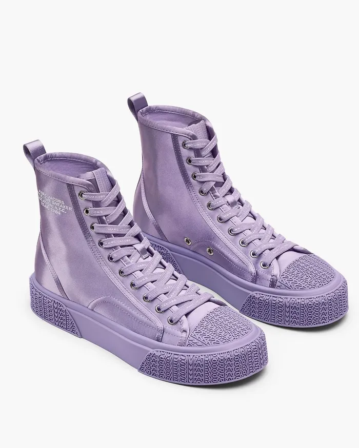 Marc Jacobs Sneakers Women The High Top Satin Sneaker Lilac