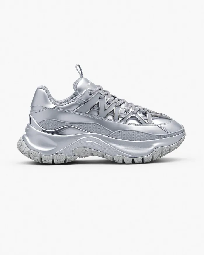 Marc Jacobs Sneakers Women The Metallic Lazy Hiker Silver