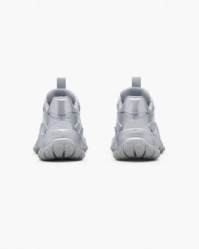 Marc Jacobs Sneakers Women The Metallic Lazy Hiker Silver
