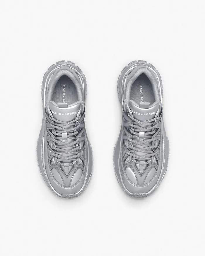 Marc Jacobs Sneakers Women The Metallic Lazy Hiker Silver