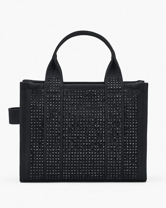 Marc Jacobs The Tote Bag Women The Crystal Canvas Small Tote Bag Black Crystal