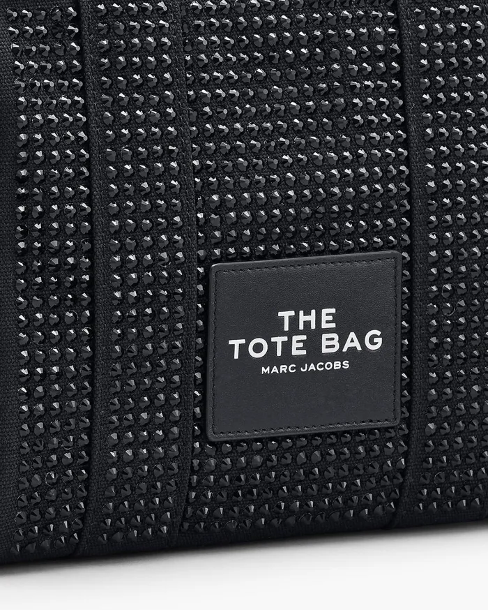Marc Jacobs The Tote Bag Women The Crystal Canvas Small Tote Bag Black Crystal