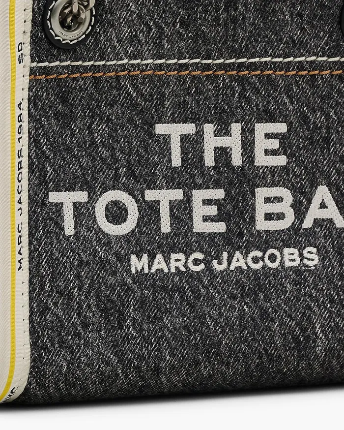 Marc Jacobs The Tote Bag Women The Denim Chain Crossbody Tote Bag Black Wash
