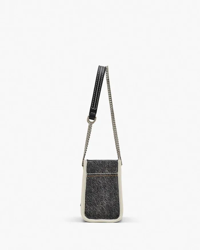 Marc Jacobs The Tote Bag Women The Denim Chain Crossbody Tote Bag Black Wash