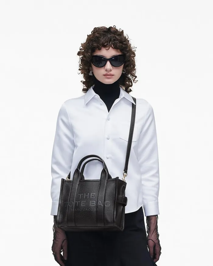 Marc Jacobs The Tote Bag Women The Leather Small Tote Bag Black