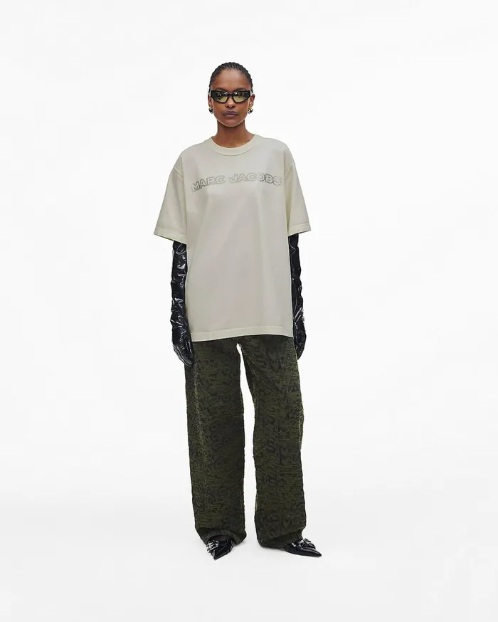 Marc Jacobs Tops Women Crystal Big Tee Antique White