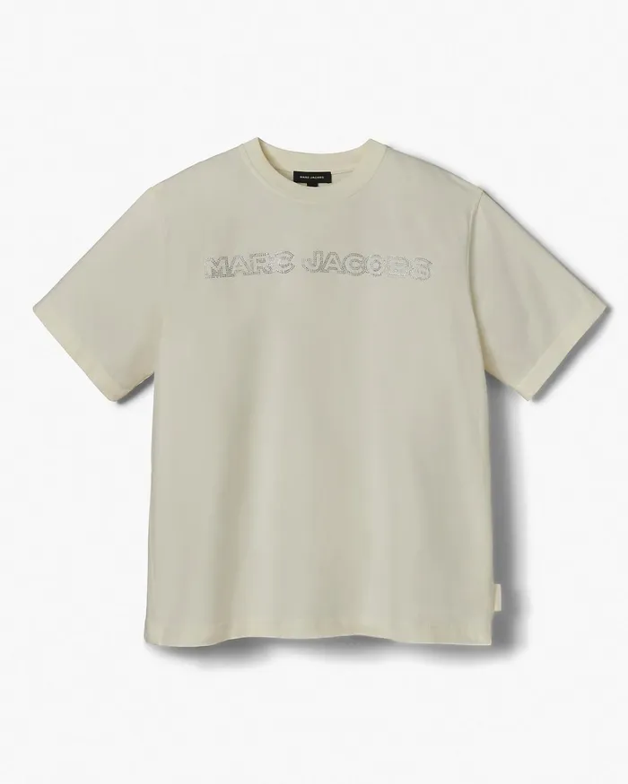 Marc Jacobs Tops Women Crystal Big Tee Antique White