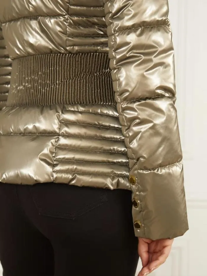 Marciano Annie Puffer Jacket Natural Siena Multi Women Jackets Marciano Annie Puffer Jacket Natural Siena Multi Women Jackets