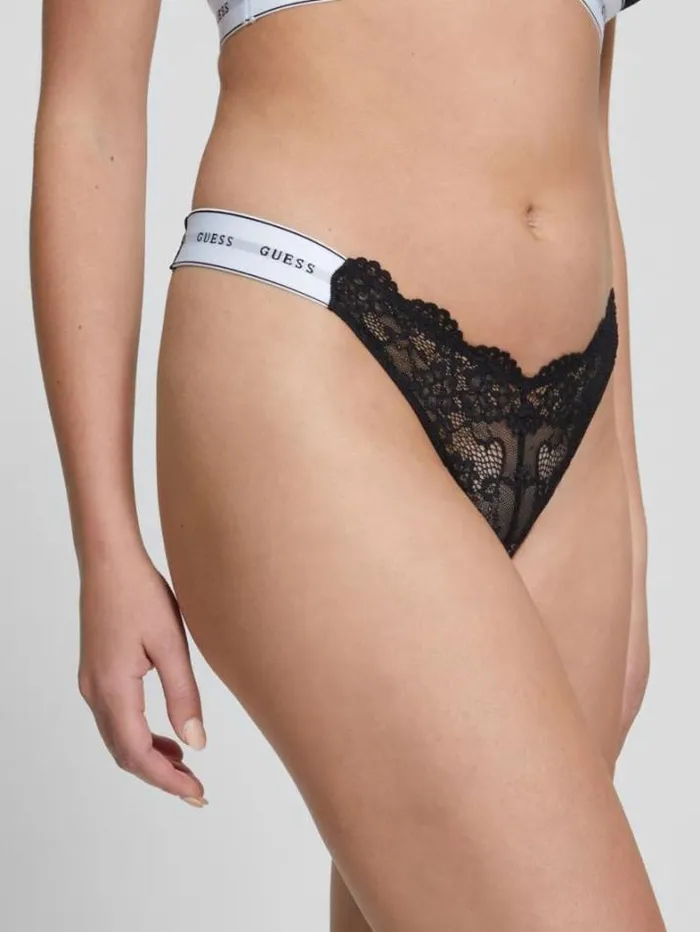 Marciano Belle Lace Thong Black Women Lingerie Marciano Belle Lace Thong Black Women Lingerie