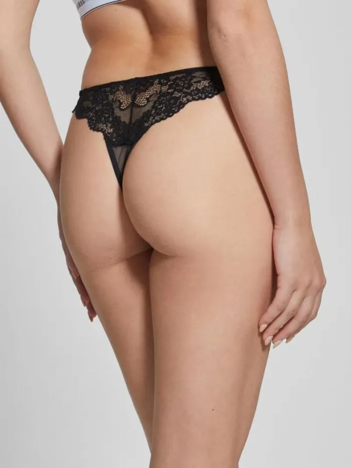 Marciano Belle Lace Thong Black Women Lingerie Marciano Belle Lace Thong Black Women Lingerie