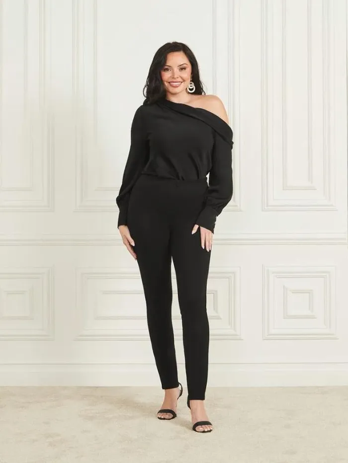 Marciano Dulcie OfftheShoulder Top Black Women Tops And Sweaters Marciano Dulcie OfftheShoulder Top Black Women Tops And Sweaters