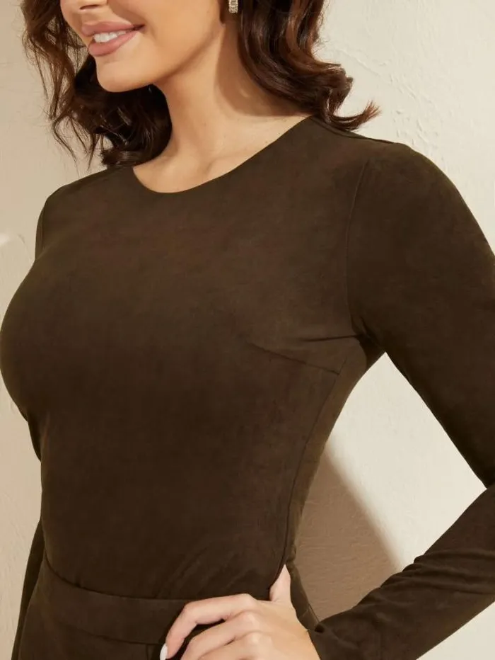 Marciano Leonie Bodysuit Burnt Wood Multi Women Tops And Sweaters Marciano Leonie Bodysuit Burnt Wood Multi Women Tops And Sweaters