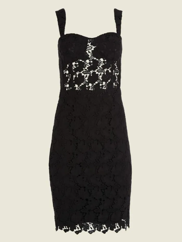 Marciano Luca Lace Corset Dress Black Women Dresses Marciano Luca Lace Corset Dress Black Women Dresses