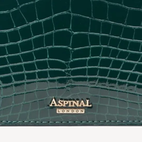Mayfair Clutch 2 Evergreen Patent Croc Women Aspinal Of London Mayfair