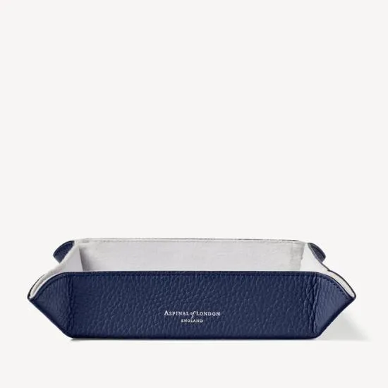 Medium Tidy Tray Navy Pebble Women Aspinal Of London Jewellery Boxes