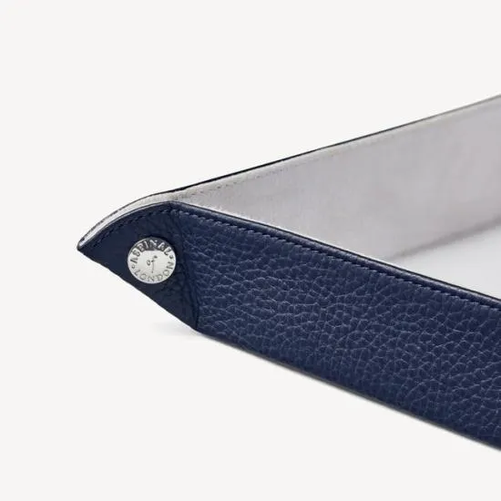 Medium Tidy Tray Navy Pebble Women Aspinal Of London Jewellery Boxes