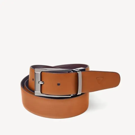Men039s Reversible Belt Smooth Brown and Smooth Tan Men Aspinal Of London Belts Men039s Reversible Belt Smooth Brown and Smooth Tan Men Aspinal Of London Belts